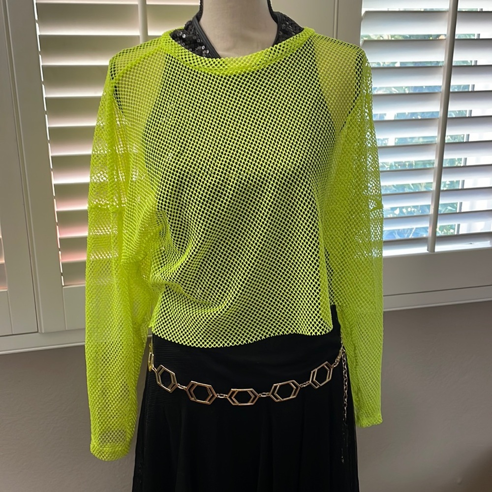 Mesh Long Sleeve Top